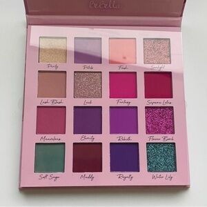 Be Bella Lotus Love 16 Colors Eyeshadow Palette Flower Feels Collection